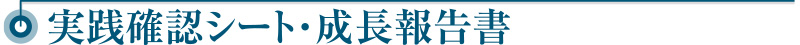 実践確認シート・成長報告書